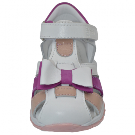 Sandale ortopedice din piele pentru fete Small Foot SSMF2607A, Alb [1]