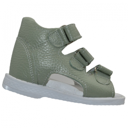 Sandale ortopedice din piele pentru baieti Small Foot SMF0805, Verde [1]