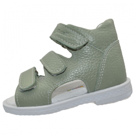 Incaltaminte baieti - Sandale ortopedice din piele pentru baieti Small Foot SMF0805, Verde