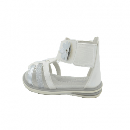 Sandale ortopedice pentru fete American Club 707-12785-A-26, Alb [2]