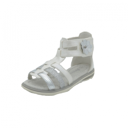 Sandale fete - Sandale ortopedice pentru fete American Club 707-12785-A-26, Alb
