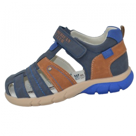 Sandale băieți - Sandale ortopedice pentru baieti American Club XD138/24, Albastru