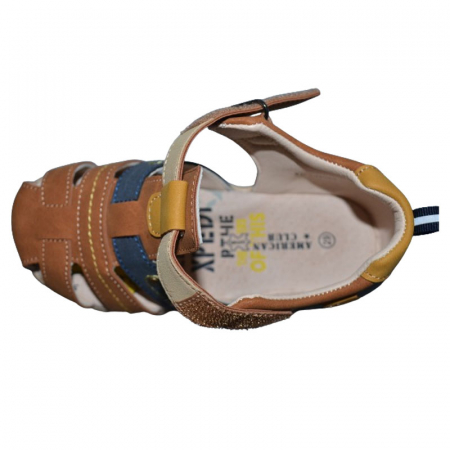 Sandale ortopedice pentru baieti American Club XD138/24-M, Maro [3]