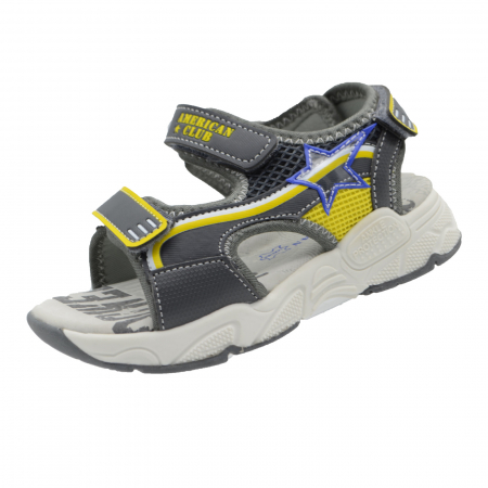 Sandale băieți - Sandale ortopedice pentru baieti American Club XD16/21G_27-3421, Gri