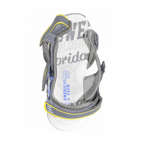 Sandale ortopedice pentru baieti American Club XD16/21G_27-3421, Gri [3]