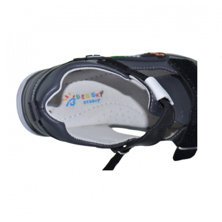 Sandale ortopedice pentru baieti Bessky B1914-4B, Gri [3]