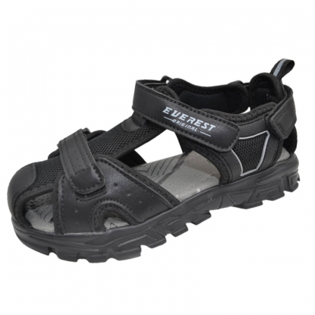 Sandale băieți - Sandale ortopedice pentru baieti Tom Miki T-10629-C, Negru
