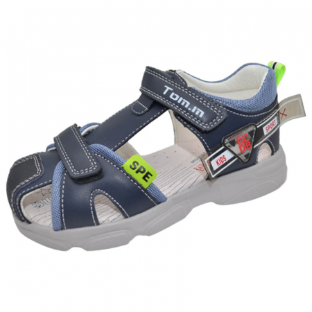Sandale băieți - Sandale ortopedice pentru baieti Tom Miki C-T9872-B, Bleumarin