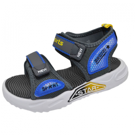 Incaltaminte baieti - Sandale pentru baieti Tom Miki F-0401-D, Gri