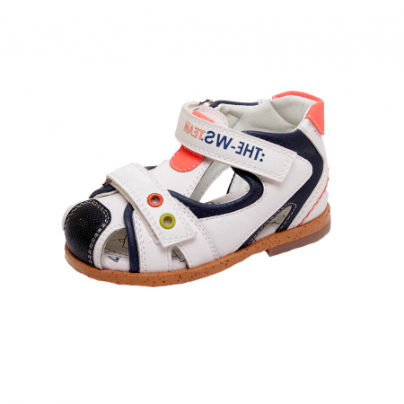 Sandale băieți - Sandale ortopedice pentru baieti WeeStep R911750065W_18, Alb