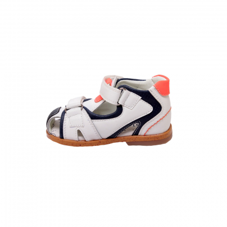 Sandale ortopedice pentru baieti WeeStep R911750065W_18, Alb [1]