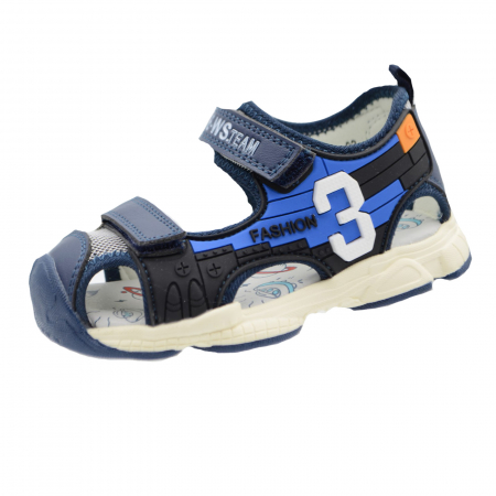 Sandale băieți - Sandale ortopedice pentru baieti WeeStep R922750323BL_21, Bleumarin