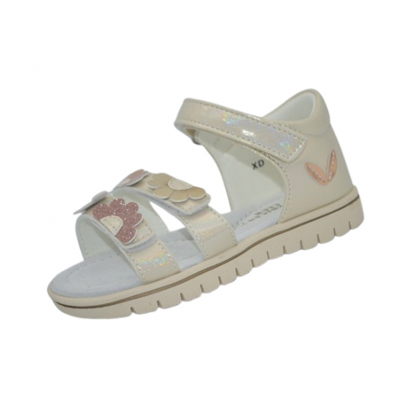 Sandale fete - Sandale ortopedice pentru fete, American Club, XD155, Crem