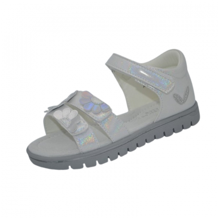 Sandale fete - Sandale ortopedice pentru fete, American Club, XD155A, Alb