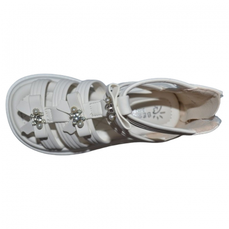 Sandale ortopedice pentru fete Bessky BL3347-1B, Alb [3]