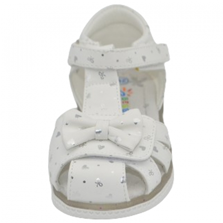 Sandale ortopedice pentru fete Bessky BL2606-1B, Alb [2]