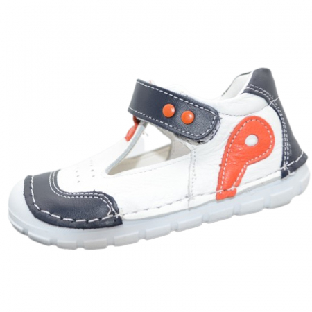 Incaltaminte baieti - Pantofi ortopedici pentru baieti Small Foot SSMF1703-3-22, Alb