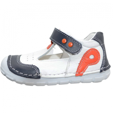 Pantofi ortopedici pentru baieti Small Foot SSMF1703-3-22, Alb [1]