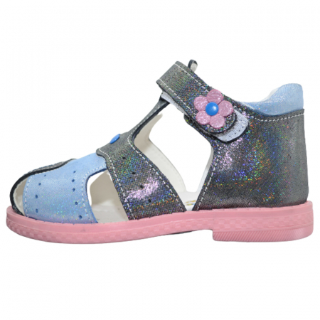 Sandale fete - Sandale ortopedice pentru fete Small Foot SSMF12-6, Multicolor