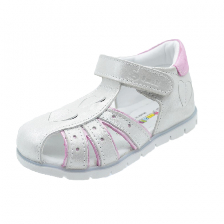 Sandale fete - Sandale ortopedice pentru fete Small Foot SSMFF17-25, Roz