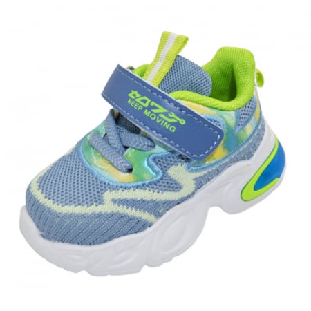 Pantofi sport ortopedici din panza pentru baieti Tom Miki C-T9949-M, Albastru [3]