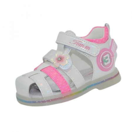 Sandale fete - Sandale ortopedice pentru fete, Tom Miki C-T9964-A, Roz