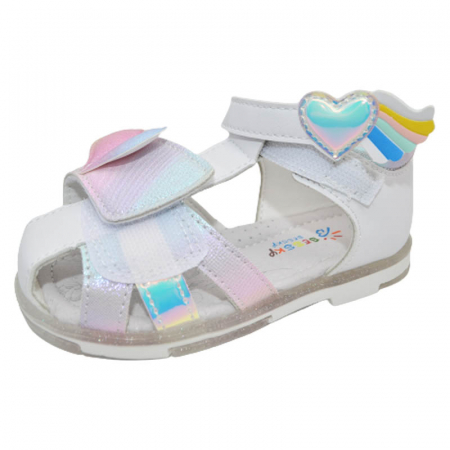 Sandale ortopedice pentru fete Bessky HL1430-1B, Alb [3]