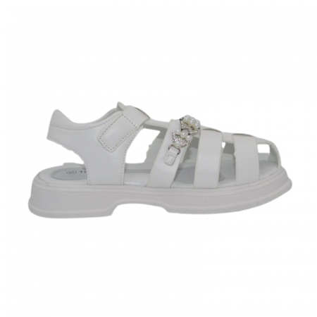 Sandale ortopedice, pentru fete, Tom Miki T-0687-A, Alb [1]