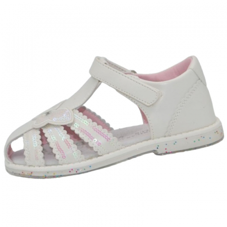 Încălțaminte fete - Sandale ortopedice pentru fete American Club XD54/22, Alb