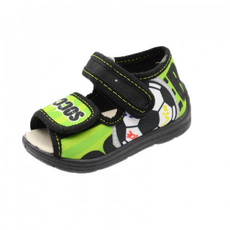 Sandale din panza baieti - Sandale din panza pentru baieti 3F 3FB-9-21, Negru