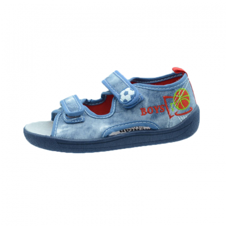 Sandale din panza baieti - Sandale pentru baieti American Club 34/19AL-30, Multicolor