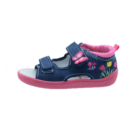 Sandale panza fete - Sandale pentru fete American Club 34/19B-40375-30, Multicolor
