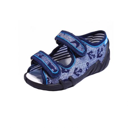 Sandale din panza baieti - Sandale pentru baieti Renbut RNB8-A-30, Albastru