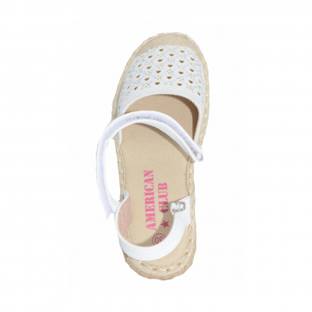 Sandale pentru fete American Club 19/20A_30, Alb [3]