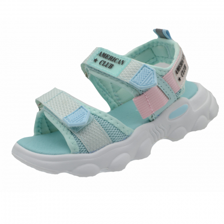 Sandale fete - Sandale pentru fete American Club RL32/21_27, Turcoaz