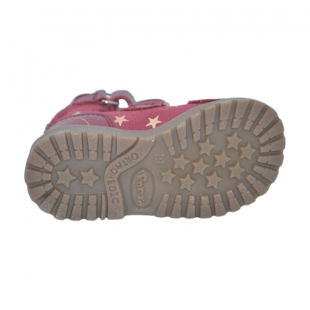 Sandale profilactice, din piele naturala, pentru fete, Mrugala 1199-40, Fucsia [3]