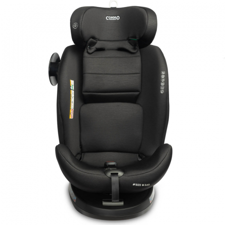 Scaun auto rotativ cu sistem isofix+Top Teather, 40-150 cm, 0-36 kg, 0 luni+, Caretero Commo I-Size 030173BL, Bleumarin [2]