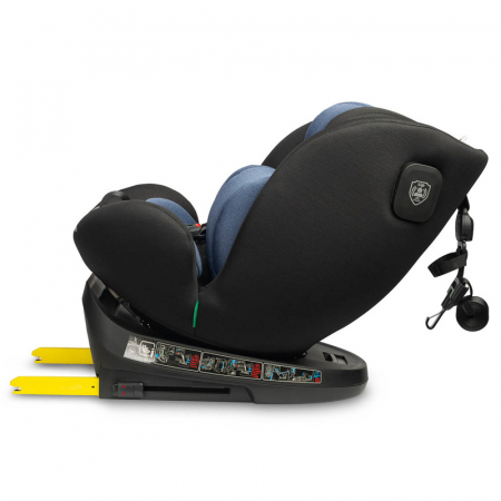 Scaun auto rotativ cu sistem isofix+Top Teather, 40-150 cm, 0-36 kg, 0 luni+, Caretero Commo I-Size 030173BL, Bleumarin [16]