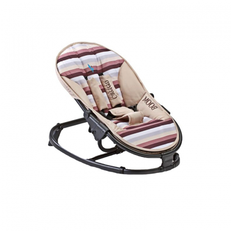 Scaun balansoar 46 x 64,5 x 16 cm pentru bebelusi Caretero Boom 12790MA, Maro [4]