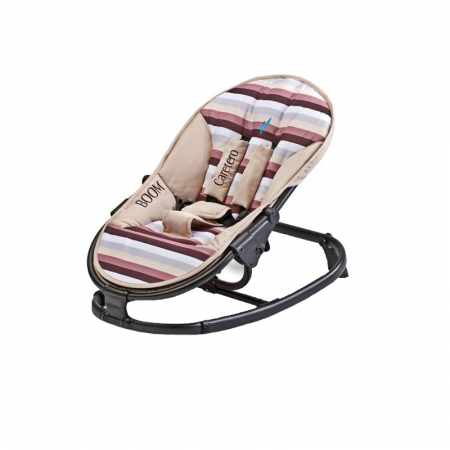 Balansoare si leagane - Scaun balansoar 46 x 64,5 x 16 cm pentru bebelusi Caretero Boom 12790MA, Maro