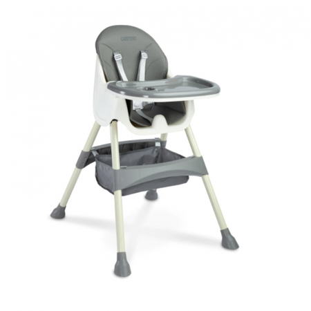 Scaune de masa bebe - Scaun de masa 2 in 1 Caretero Bill 387376G, Gri