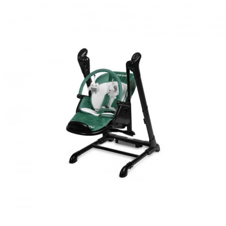 Scaun de masa 2 in 1 cu leagan electric, Caretero Indigo 397160, Verde [1]
