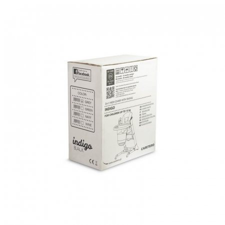 Scaun de masa 2 in 1 cu leagan electric, Caretero Indigo 397238, Rosu [8]