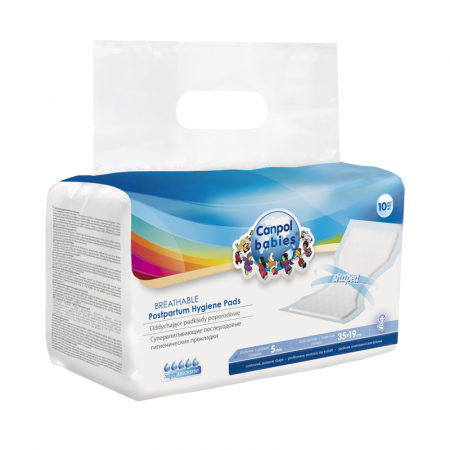 Set 10 bucati absorbante postnatale Canpol Babies 73/003, Alb [1]