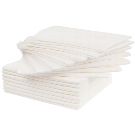 Aleze si chilotei scutec - Set 10 pleduri impermeabile de unica folosinta 90 x 60 cm Akuku A0501, Alb