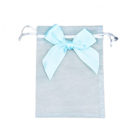 Marturii botez - Set 2 saculeti cu fundita pentru marturii Mini Junior SM-03, Albastru