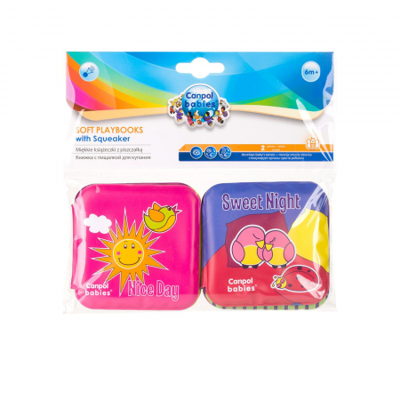Set 2 carti educative pentru baie Canpol Babies 0201213, Multicolor [1]