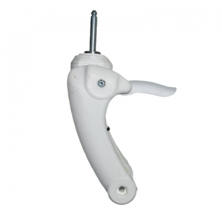 Accesorii carucioare - Set 2 furci fata pivotanta cu osie fara roata pentru carucior BabyActive FPR3006-2, Alb