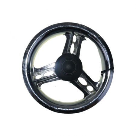 Accesorii carucioare - Set 2 jante spate, din plastic, pentru carucior BabyActive, JC3006-2, Gri