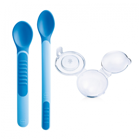 Vesela si tacamuri bebelusi - Set 2 lingurite 6+ luni MAM 666933